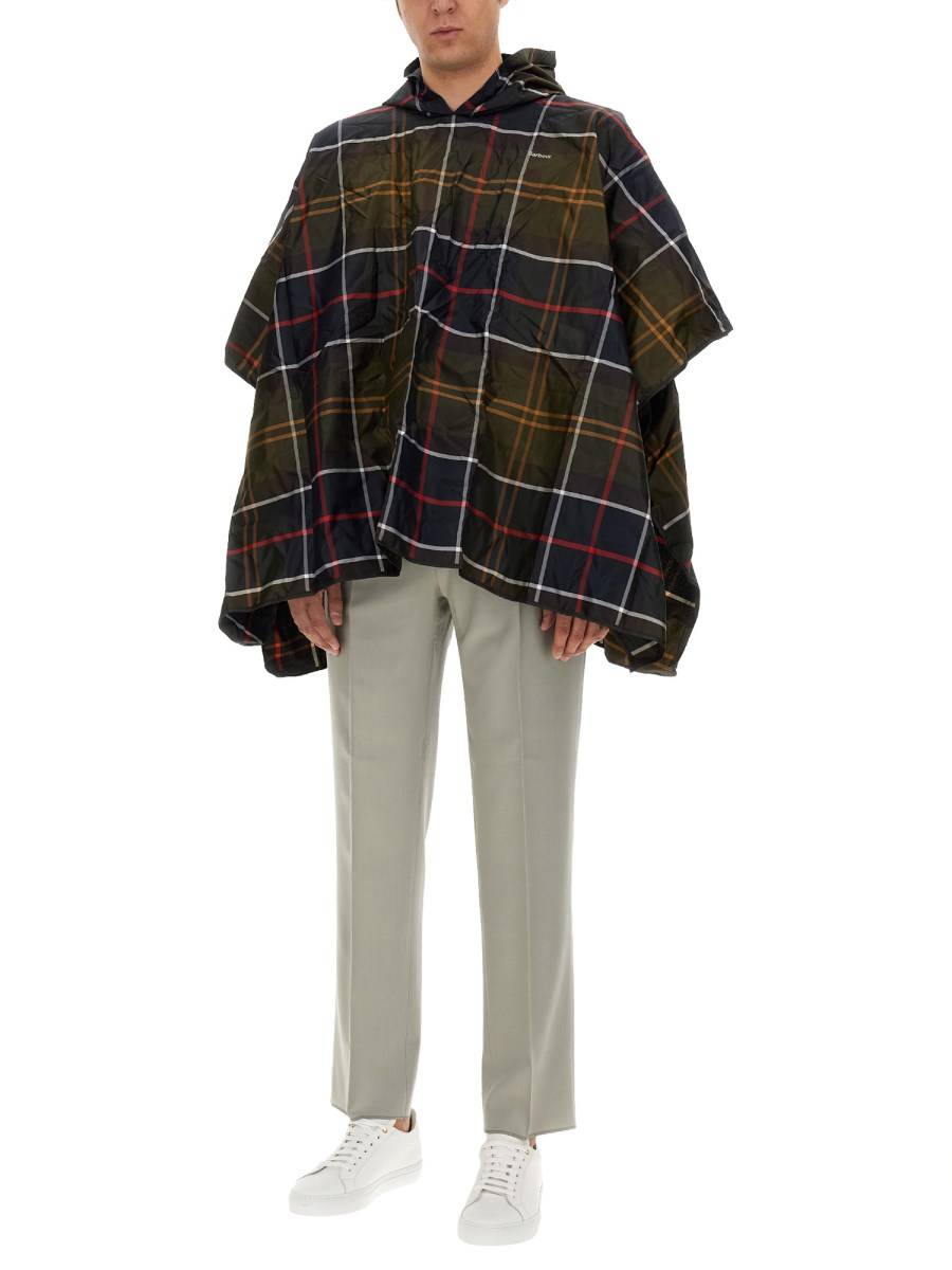 BARBOUR PONCHO CON MOTIVO TARTAN