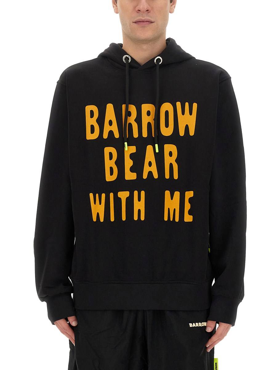 BARROW FELPA IN COTONE CON LOGO