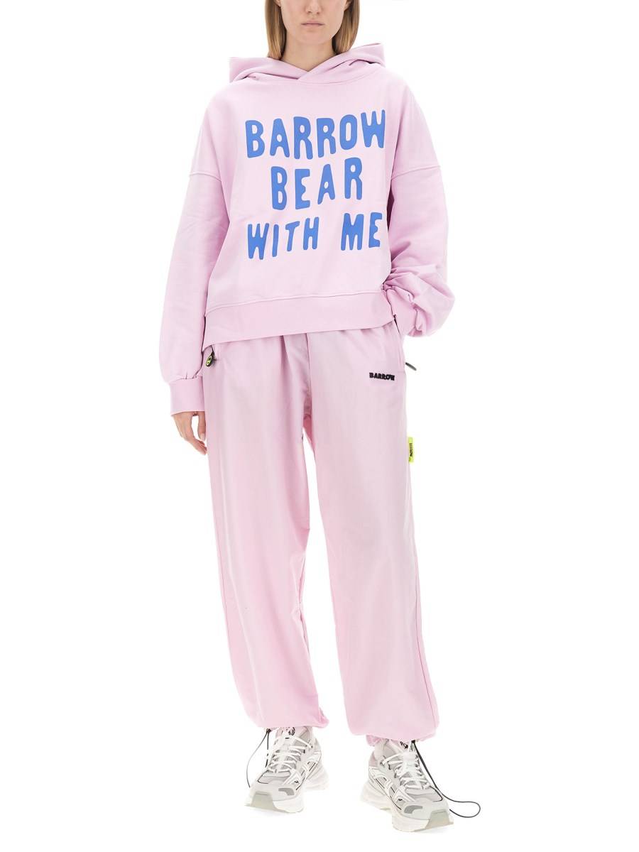 BARROW FELPA IN COTONE CON LOGO