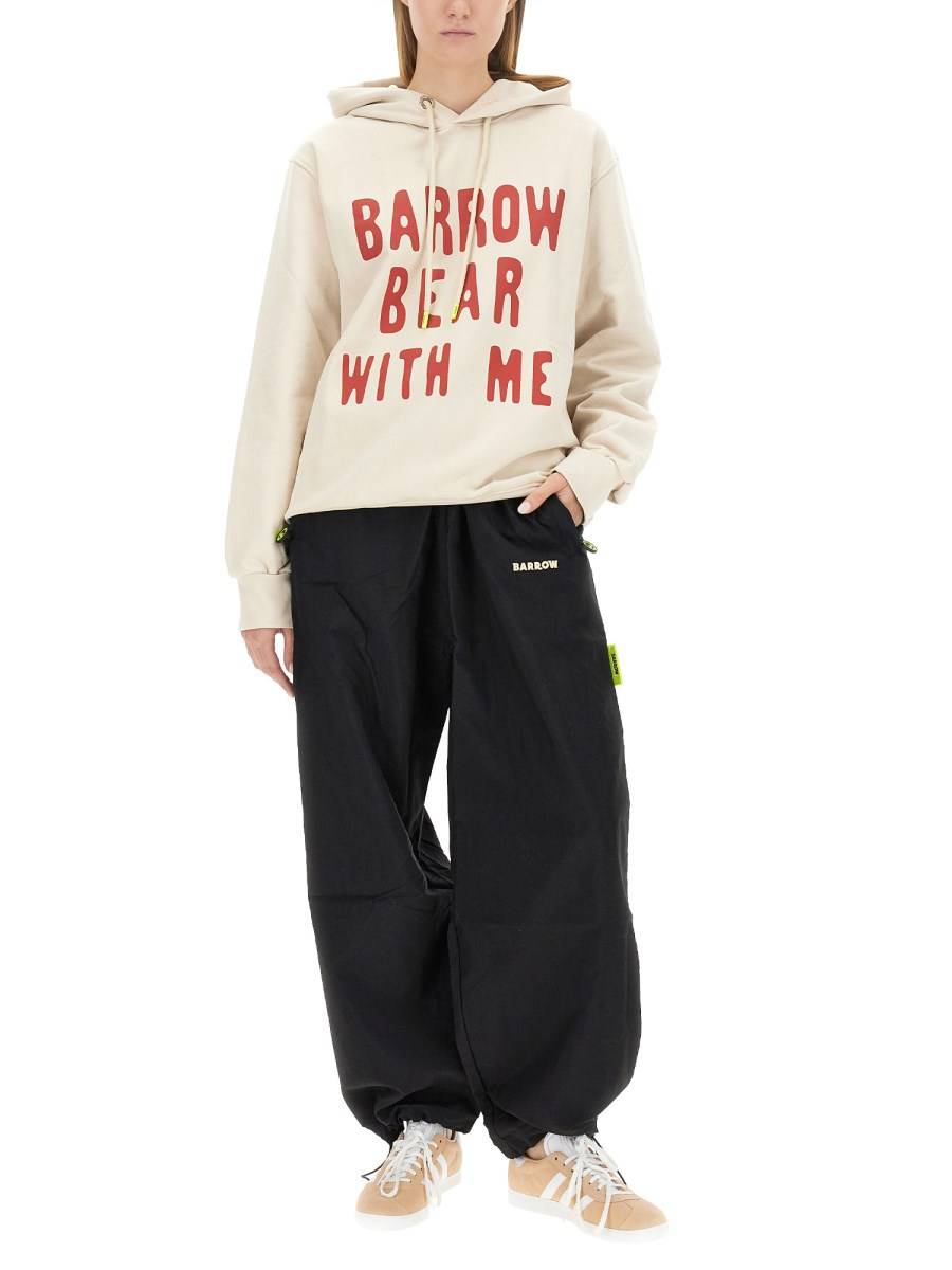 BARROW FELPA IN COTONE CON LOGO