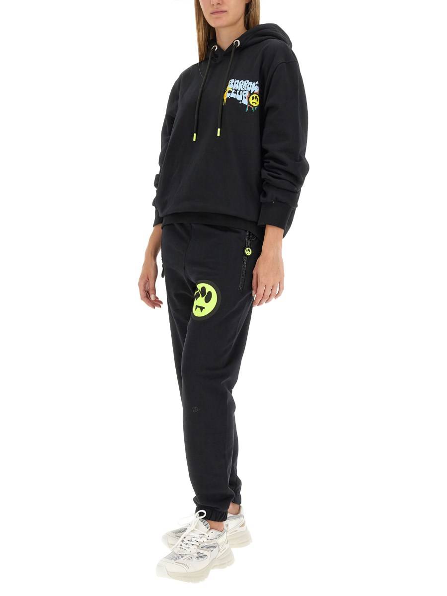 BARROW FELPA IN COTONE CON STAMPA LOGO