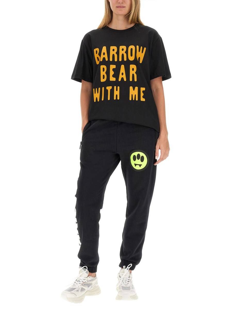 BARROW T-SHIRT IN JERSEY DI COTONE CON STAMPA LOGO