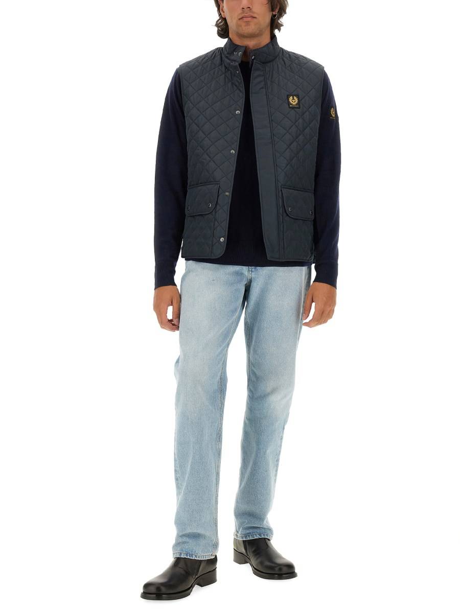 BELSTAFF GILET ICON IN NYLON TRAPUNTATO