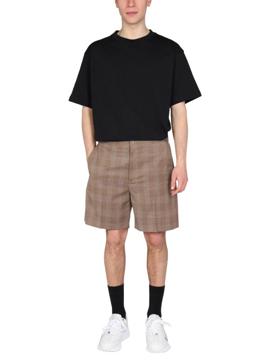 GIVENCHY BERMUDA IN LANA CON MOTIVO PRINCIPE DI GALLES