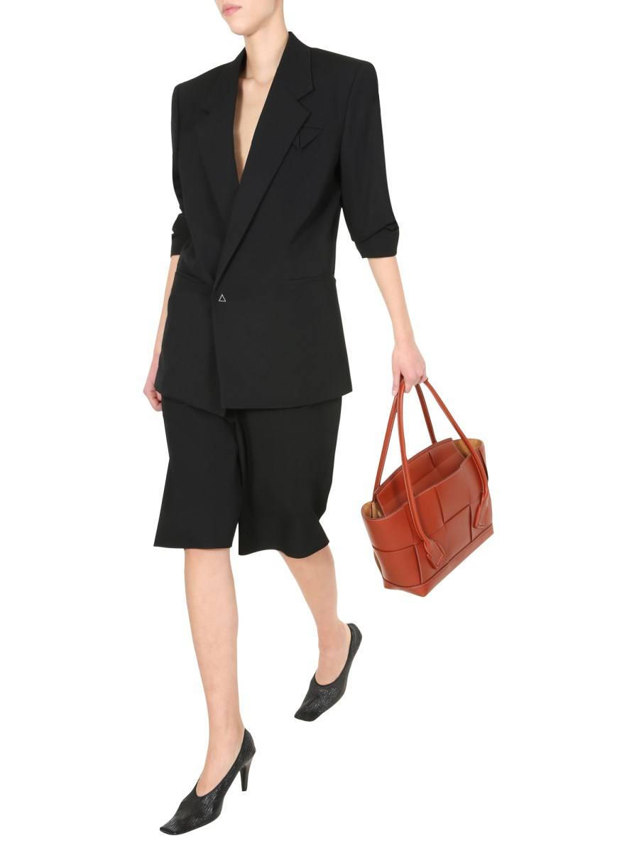 BOTTEGA VENETA BERMUDA REGULAR FIT IN GABARDINE DI LANA