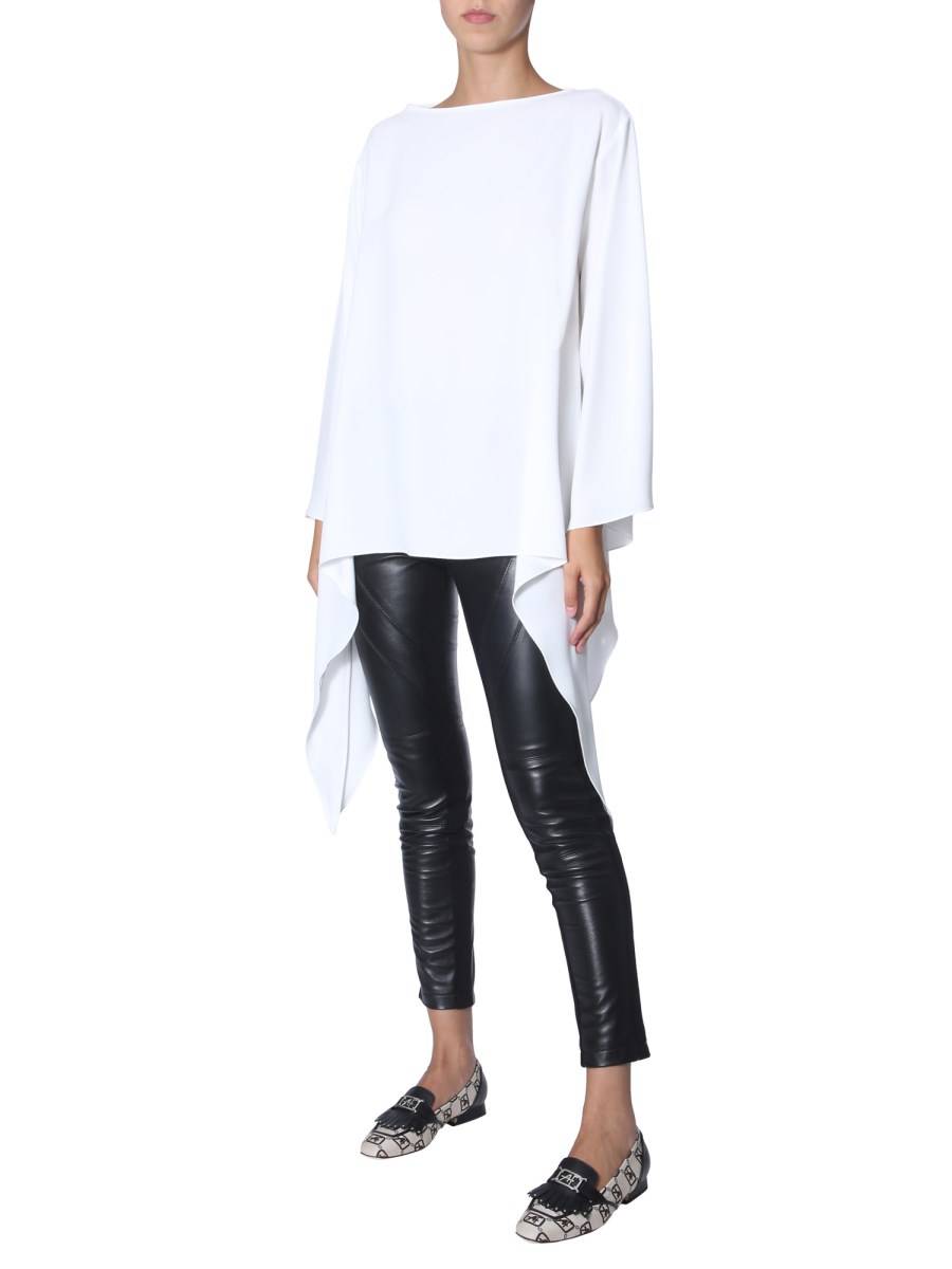 ALBERTA FERRETTI BLUSA OVERSIZE FIT CON SCOLLO A BARCA