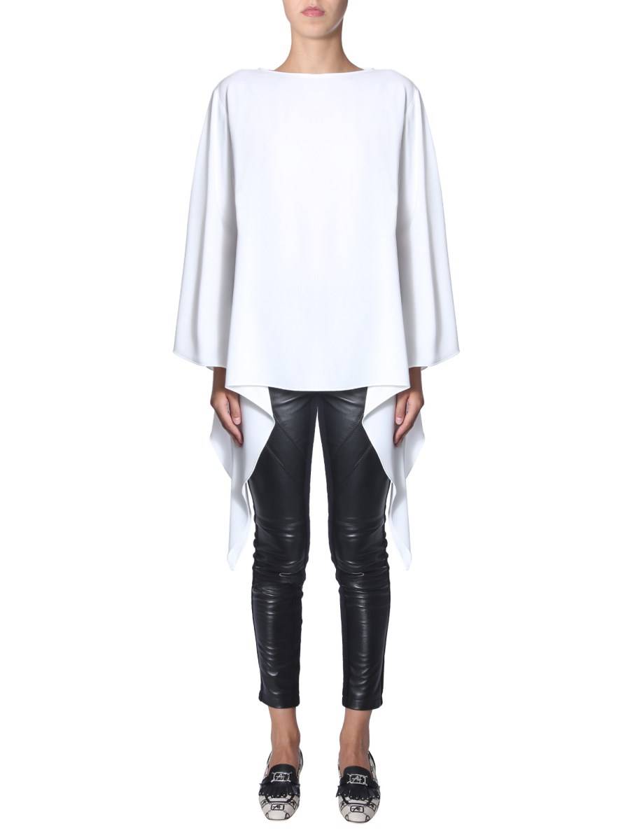 ALBERTA FERRETTI BLUSA OVERSIZE FIT CON SCOLLO A BARCA