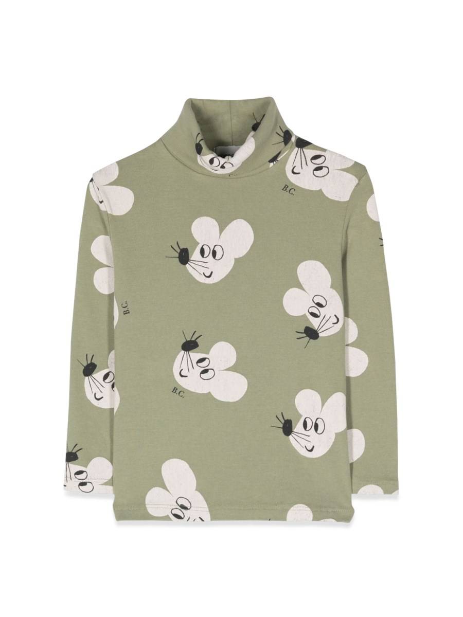 BOBO CHOSES Mouse Allover Turtleneck T-shirt