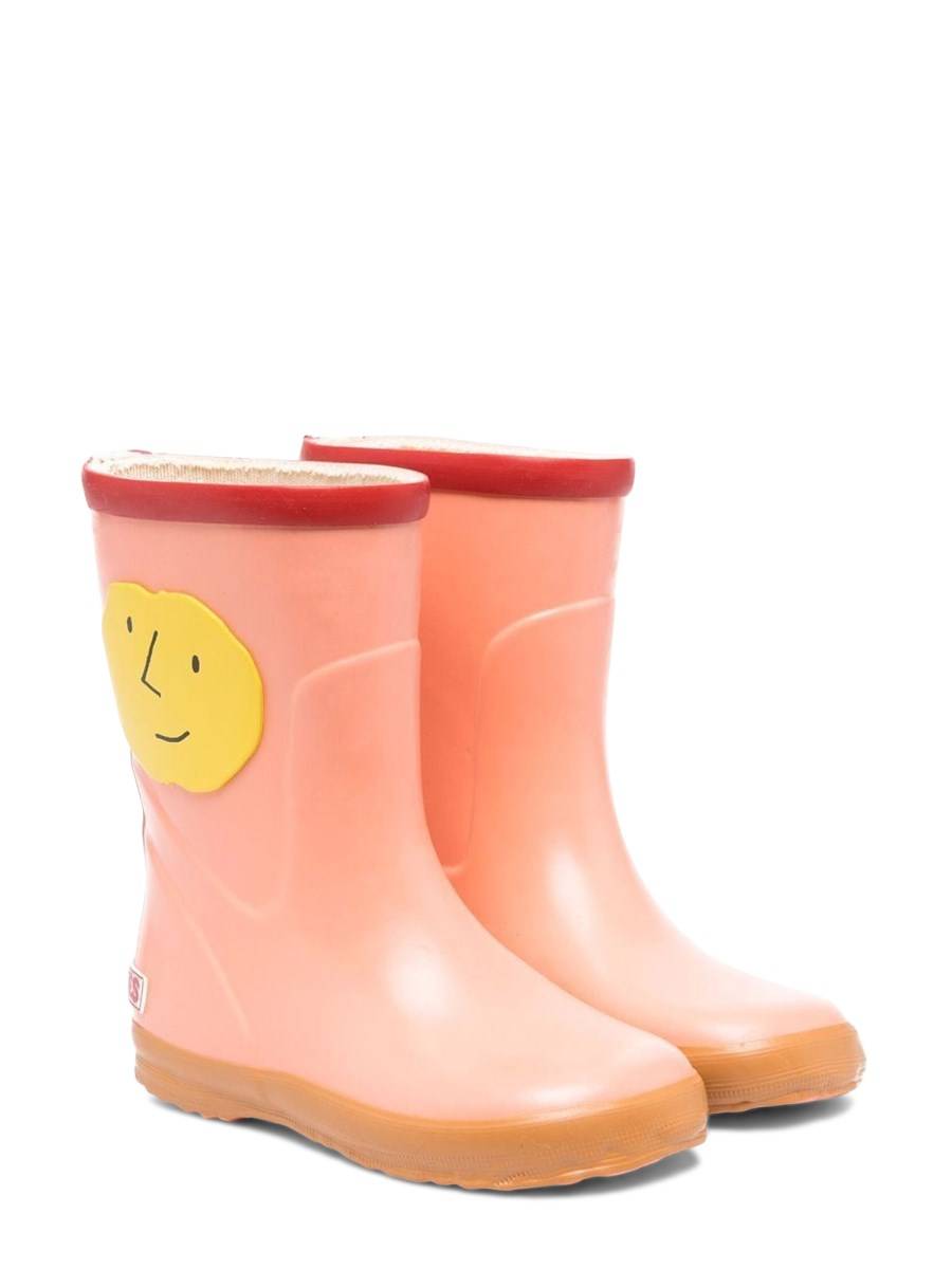 BOBO CHOSES YELLOW FACES RAIN BOOTS