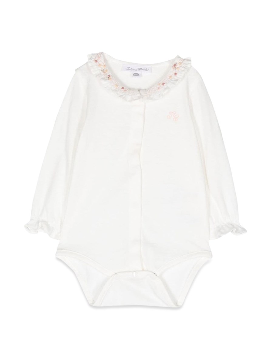 TARTINE ET CHOCOLAT BODY CAMICIA M/L COLLETTO RICAMATO
