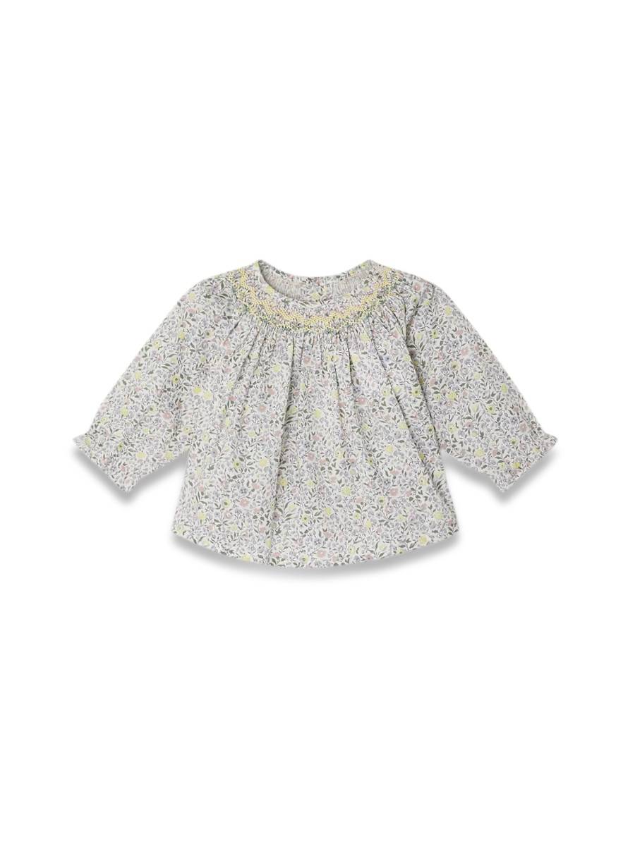 BONPOINT BLUSA SMOCKEE GRIOTTE
