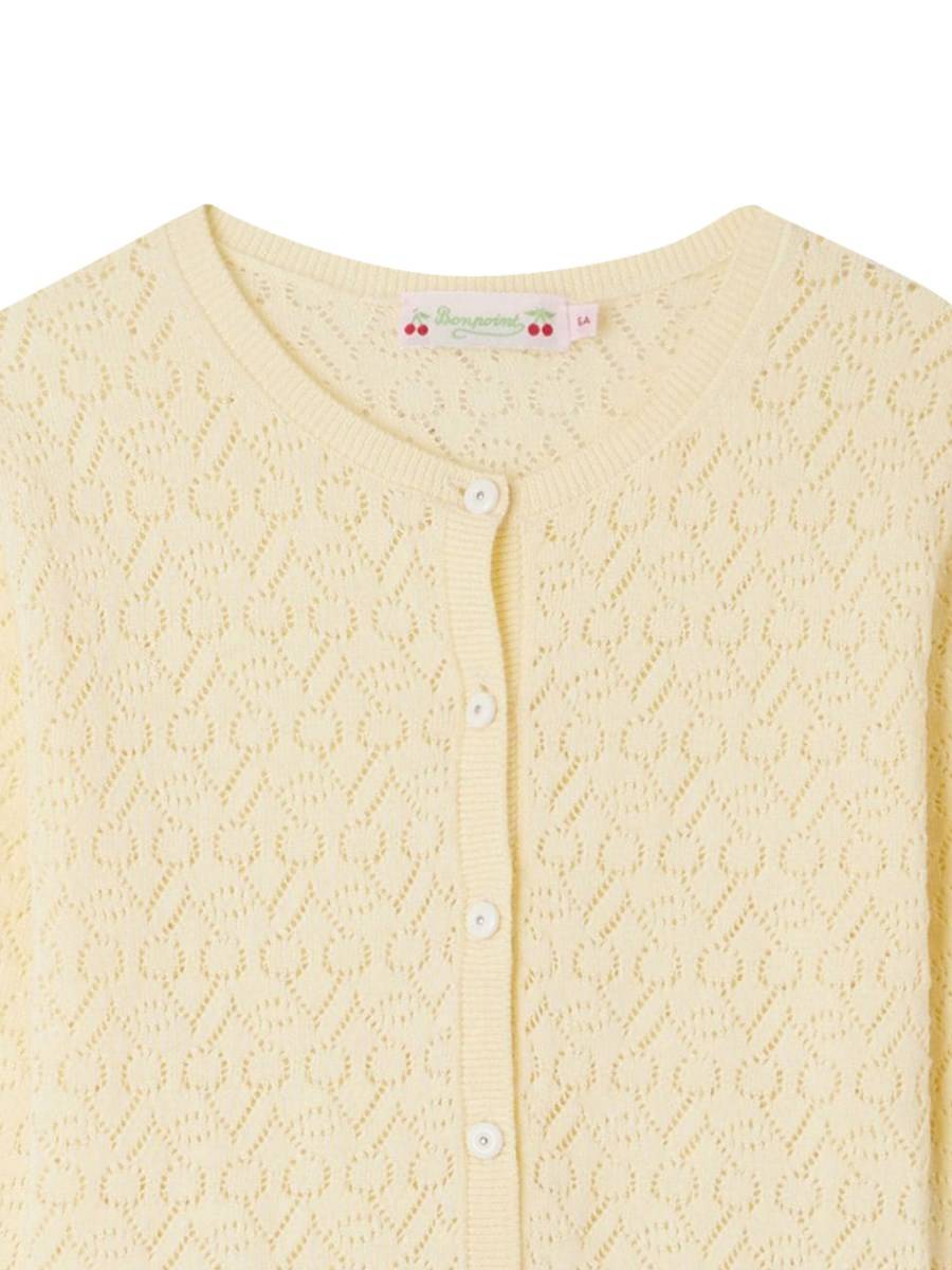 BONPOINT Cardigan Cherry