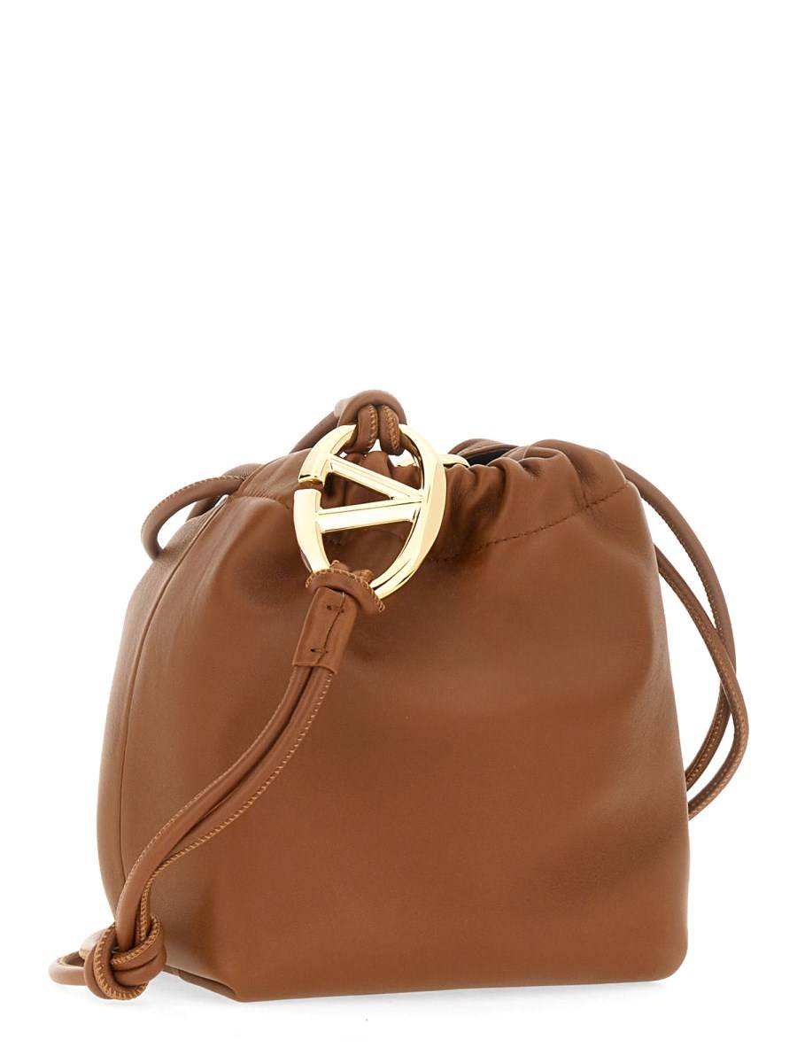 VALENTINO GARAVANI BORSA A SACCHETTO VLOGO POUF IN NAPPA