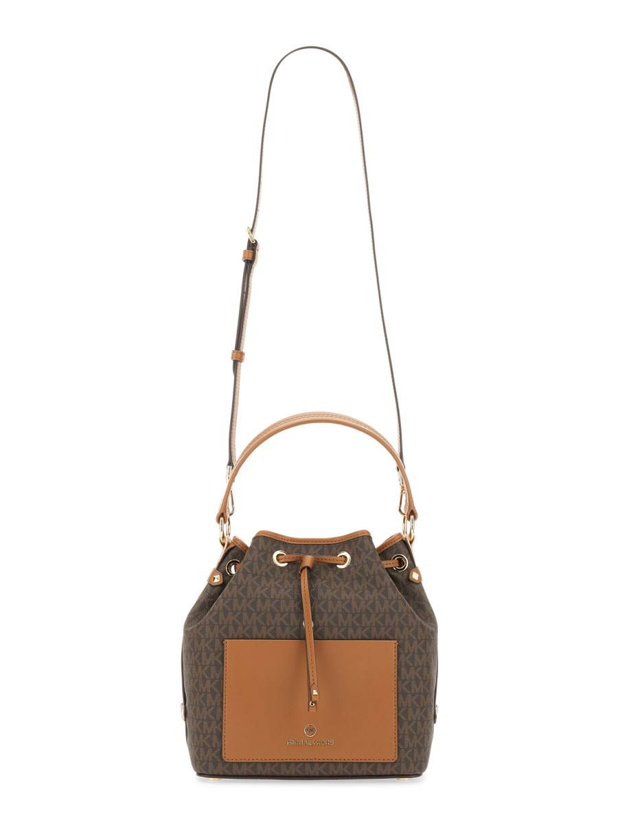 MICHAEL BY MICHAEL KORS BORSA A TRACOLLA IN TELA CON LOGO JACQUARD