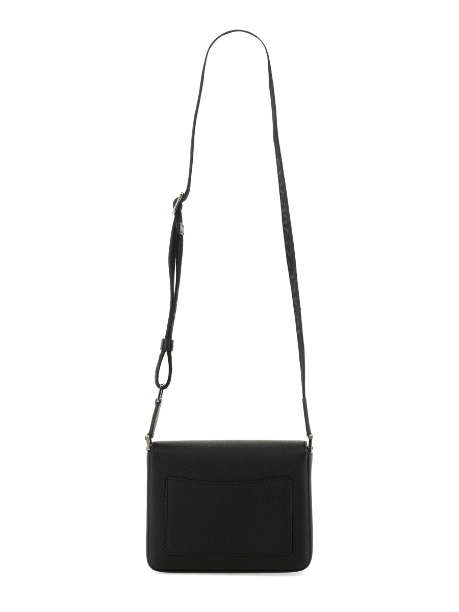 DOLCE & GABBANA BORSA A TRACOLLA MEDIA IN PELLE CON LOGO