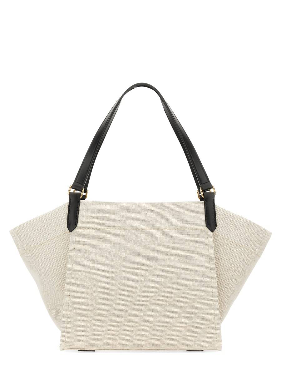 TOM FORD BORSA "AMALFI" MEDIA IN TELA DI COTONE E PELLE