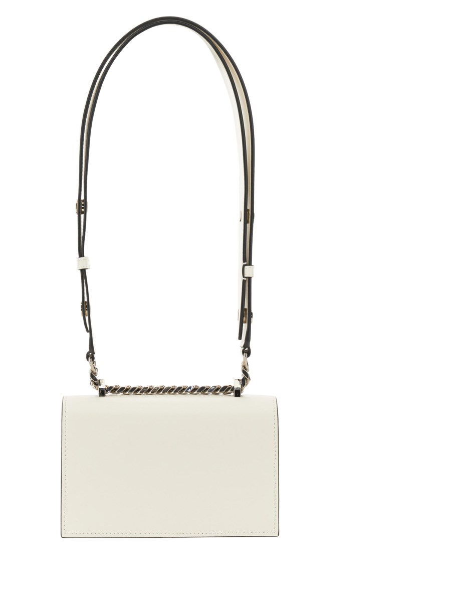 ALEXANDER McQUEEN BORSA MINI JEWELLED SATCHEL IN PELLE