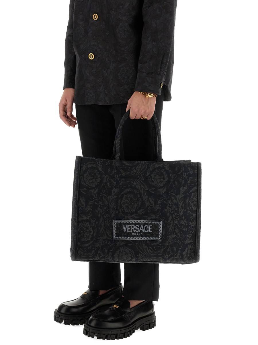 VERSACE BORSA SHOPPER GRANDE ATHENA BAROCCO IN JACQUARD