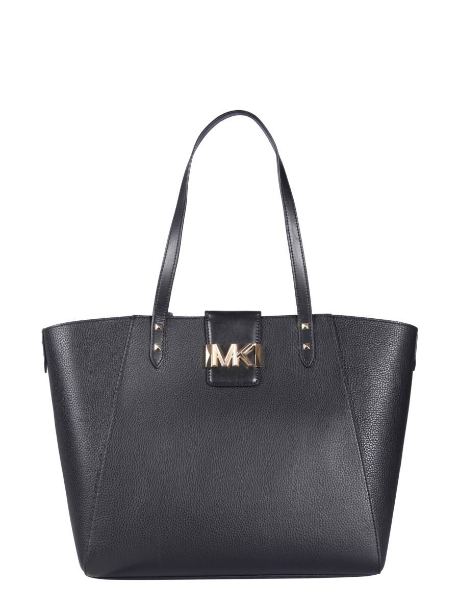 MICHAEL BY MICHAEL KORS BORSA TOTE KARLIE LARGE IN PELLE MARTELLATA
