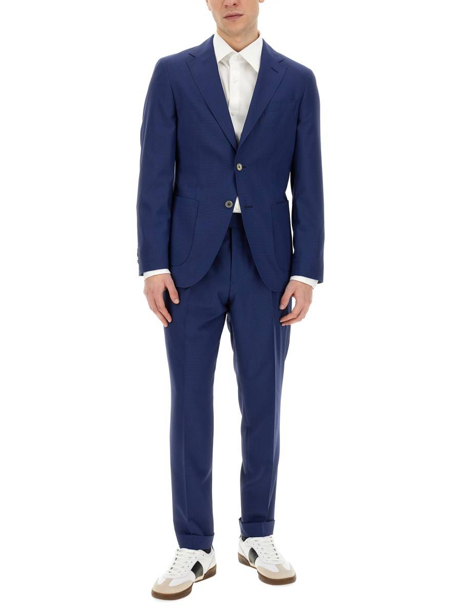 BOSS CAMEL ABITO REGULAR FIT IN LANA