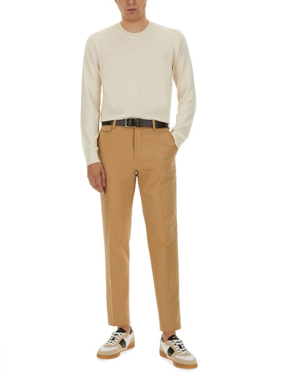 BOSS CAMEL MAGLIA L-OVERO IN LANA