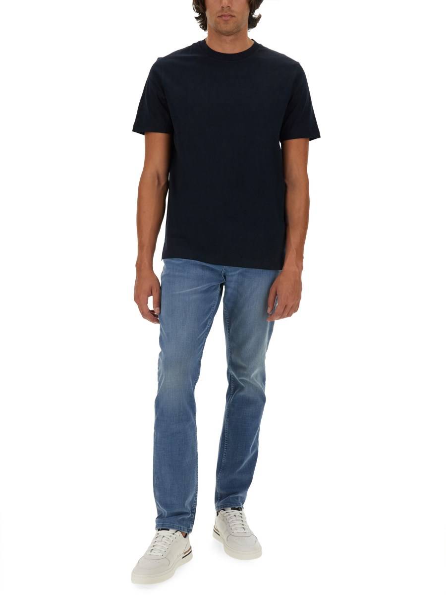 BOSS CAMEL T-SHIRT L-TESAR IN JERSEY DI COTONE
