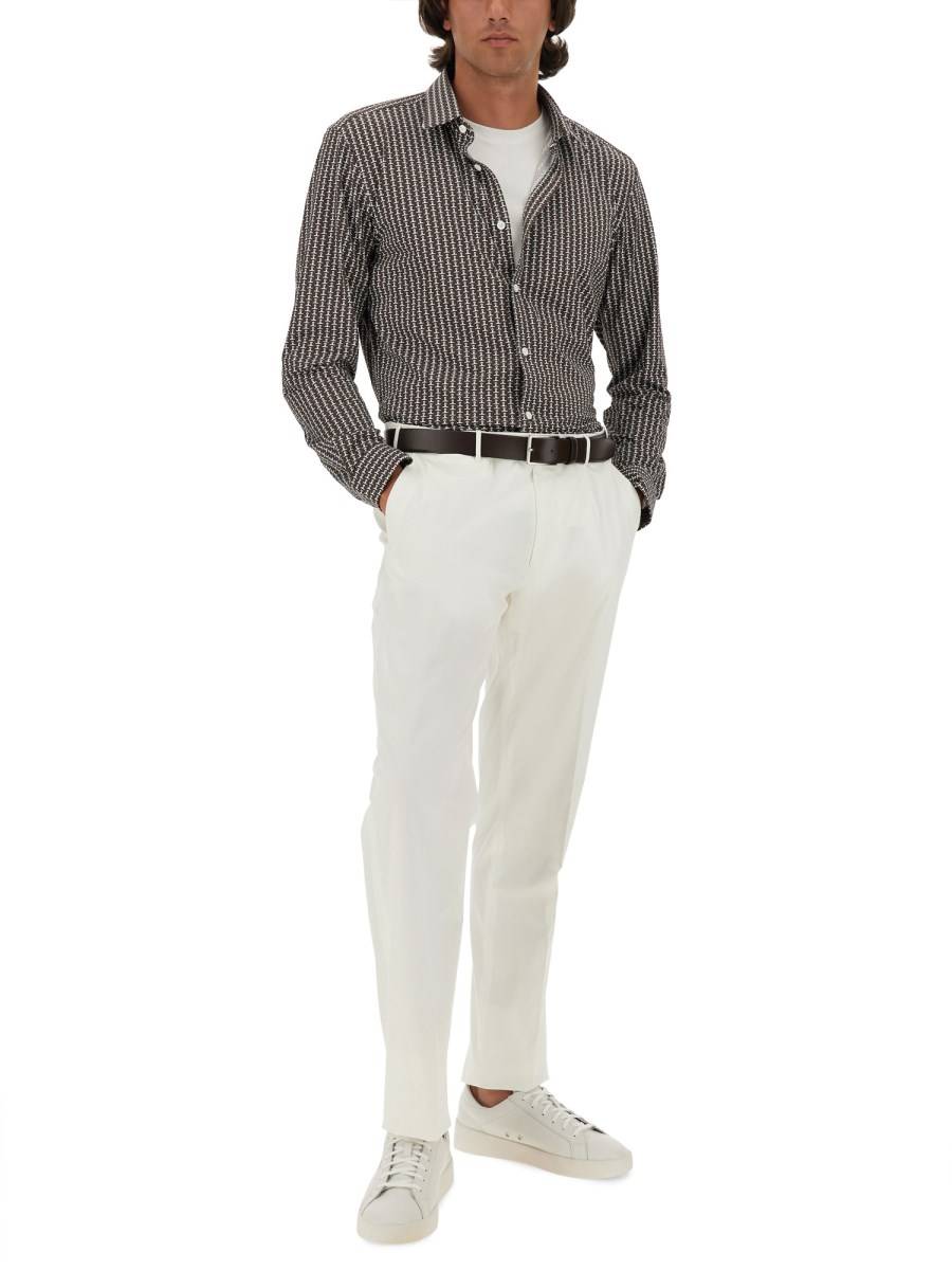 BOSS CAMICIA CON MOTIVO MICRO CHECK