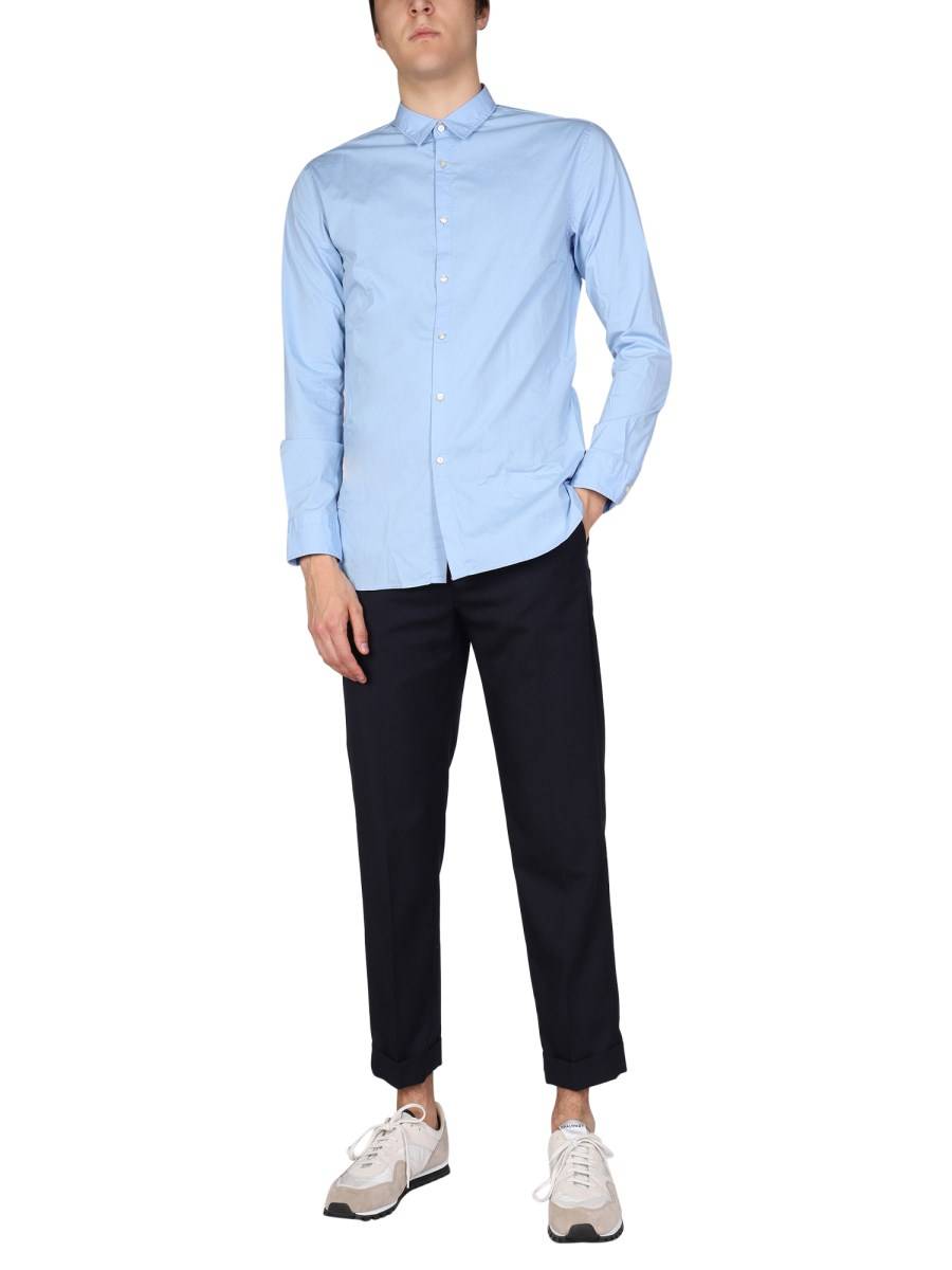 BOSS CAMICIA SLIM FIT IN POPELINE DI COTONE