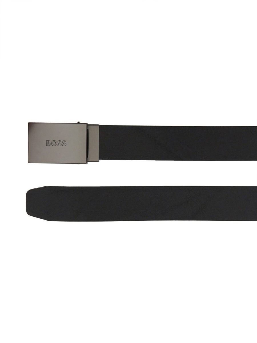 BOSS CINTURA IN PELLE CON FIBBIA