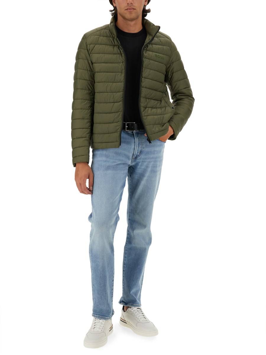 BOSS GIACCA IN NYLON CON LOGO