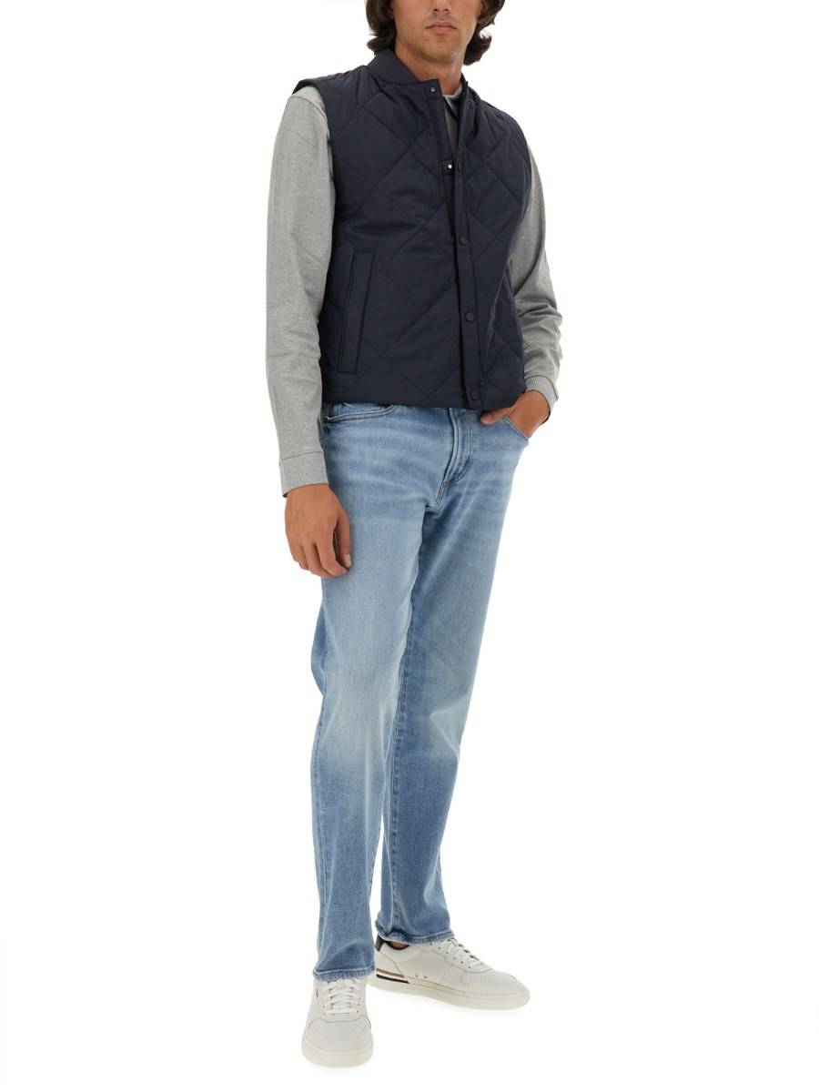 BOSS GILET IN NYLON CON LOGO
