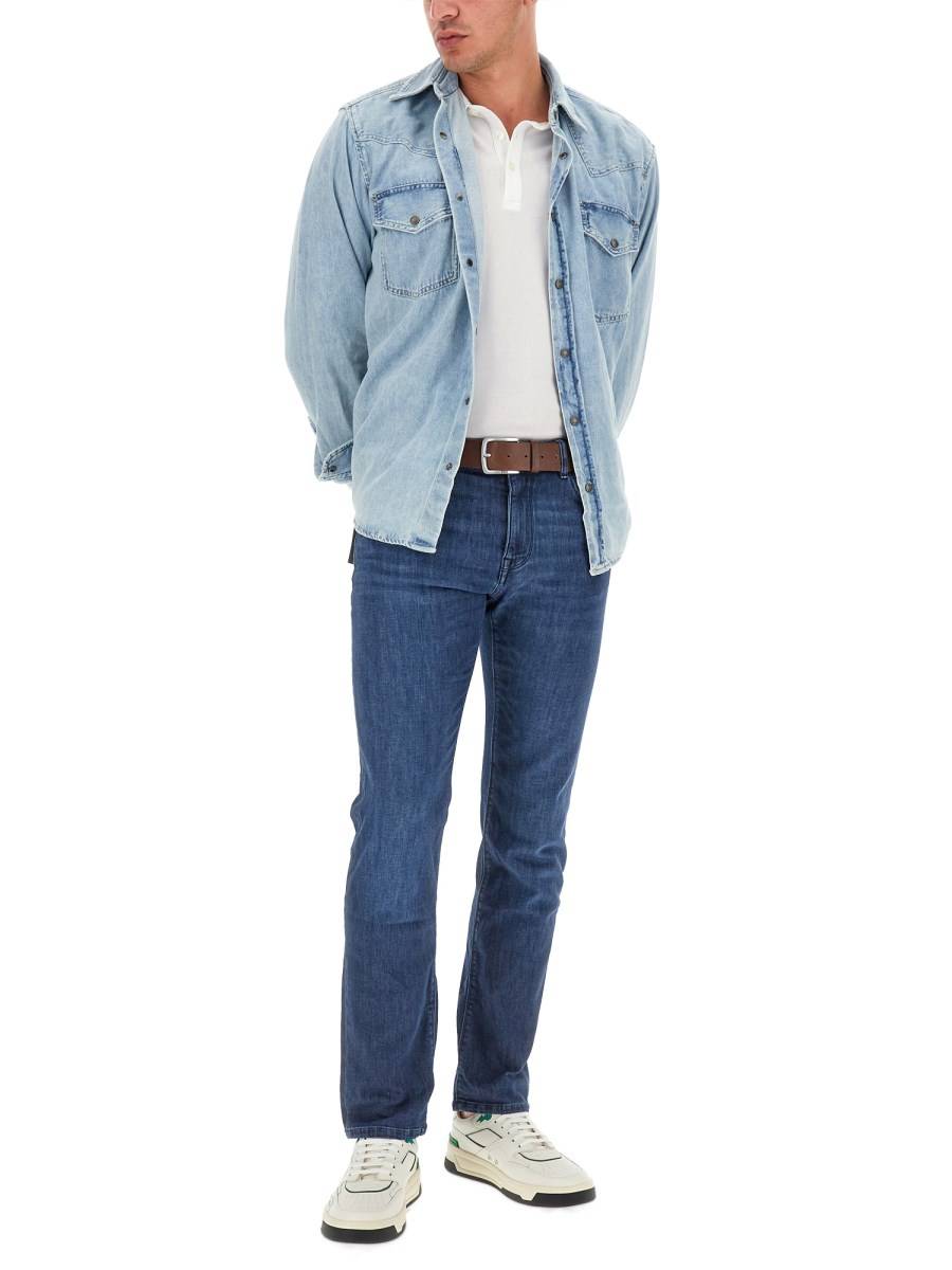 BOSS JEANS IN COTONE CON LOGO