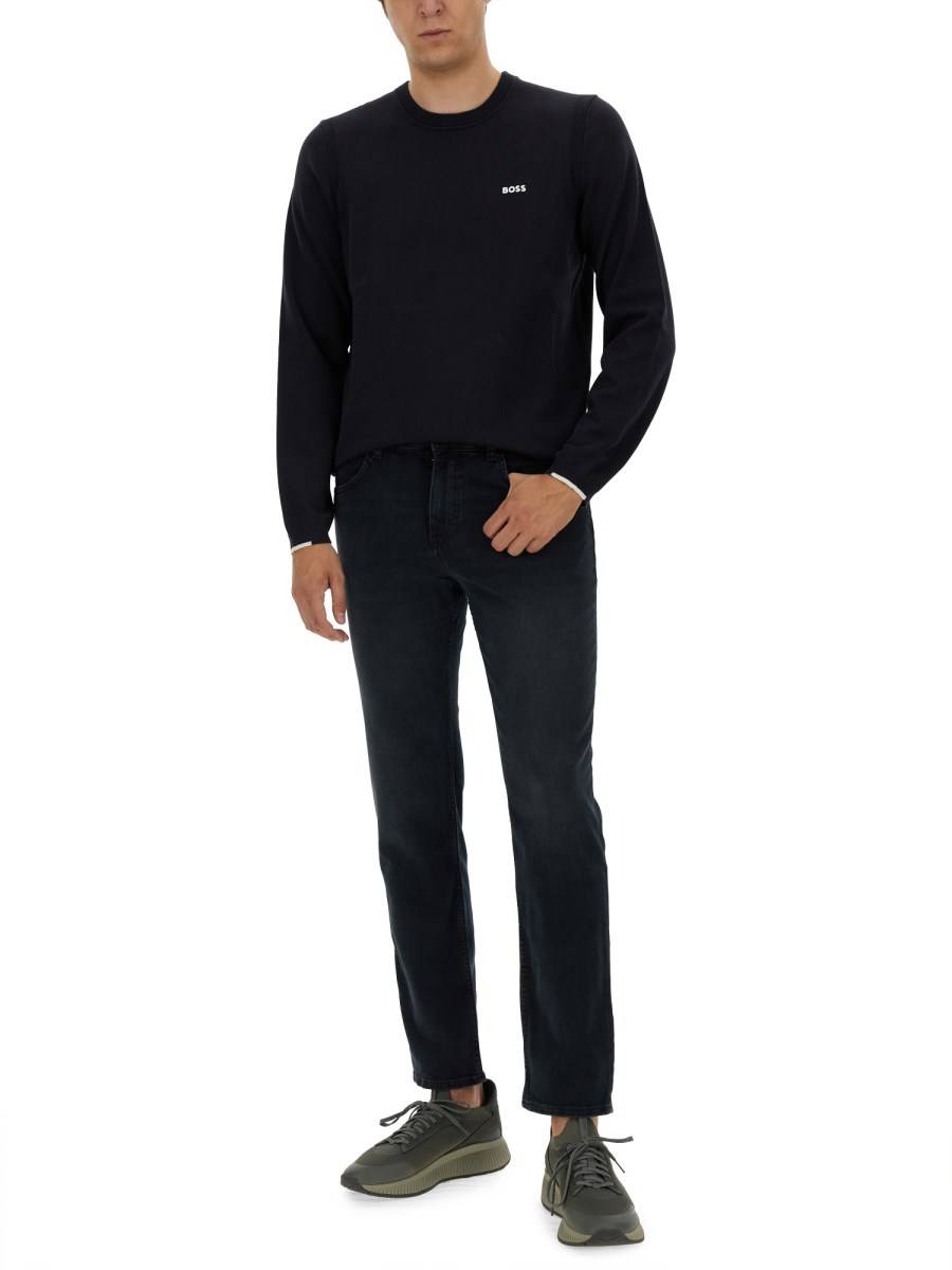 BOSS JEANS REGULAR FIT IN DENIM DI COTONE
