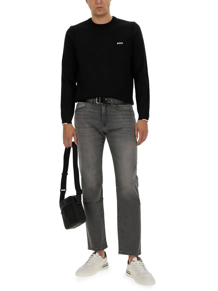 BOSS JEANS REGULAR FIT IN DENIM DI COTONE