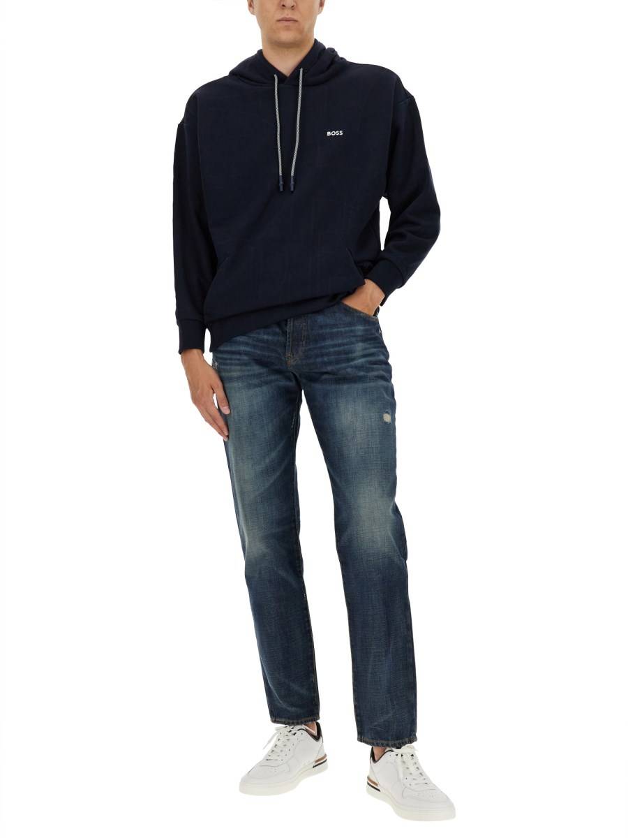 BOSS JEANS REGULAR FIT IN DENIM DI COTONE