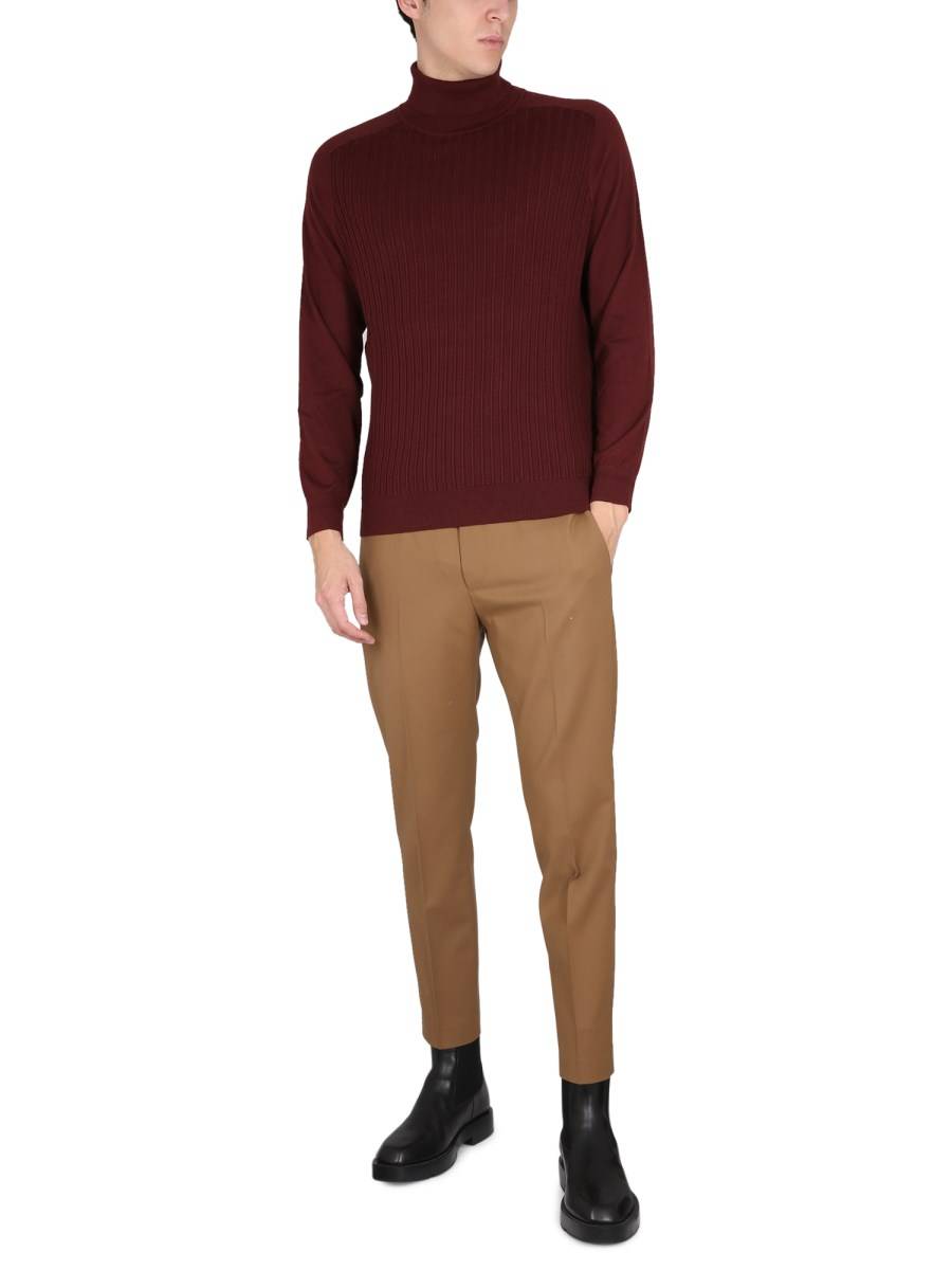 BOSS MAGLIA IN MISTO CASHMERE A COSTINE