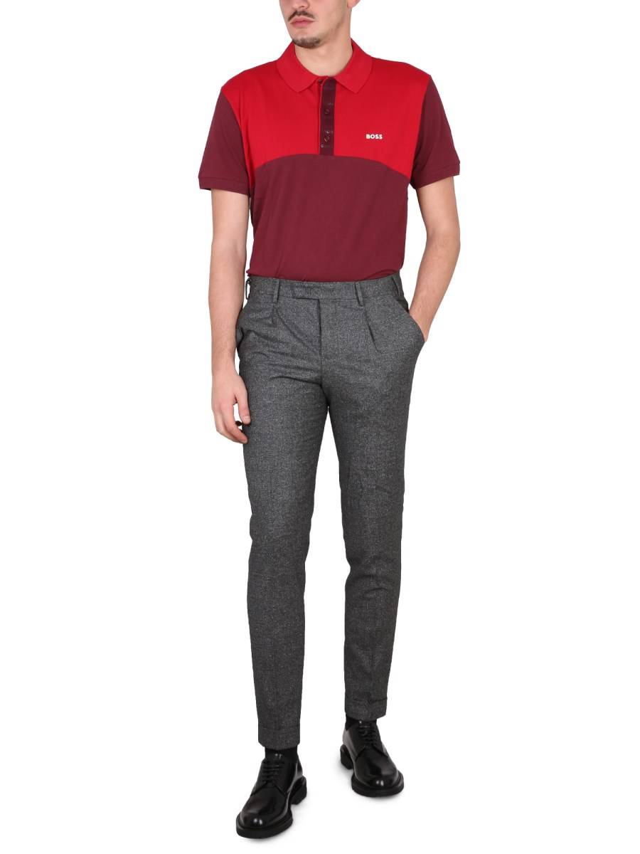 BOSS POLO IN COTONE CON LOGO