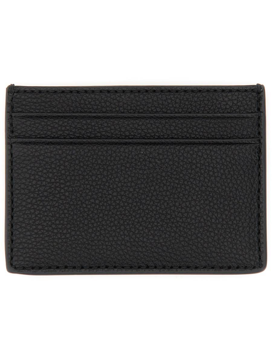 BOSS PORTACARTE CON LOGO IN ECOPELLE