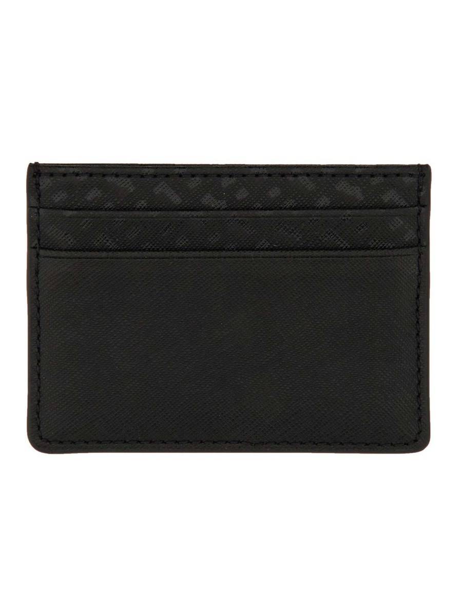 BOSS PORTACARTE ZAIR IN PELLE CON LOGO