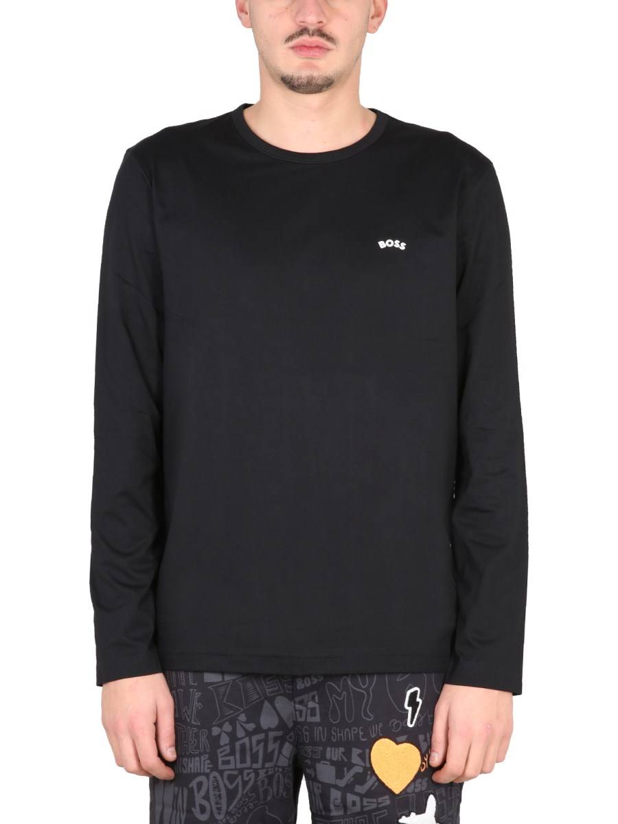 BOSS T-SHIRT IN COTONE CON LOGO