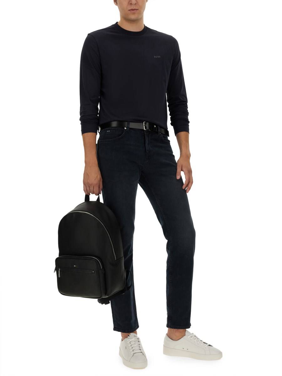 BOSS T-SHIRT IN JERSEY DI COTONE CON LOGO
