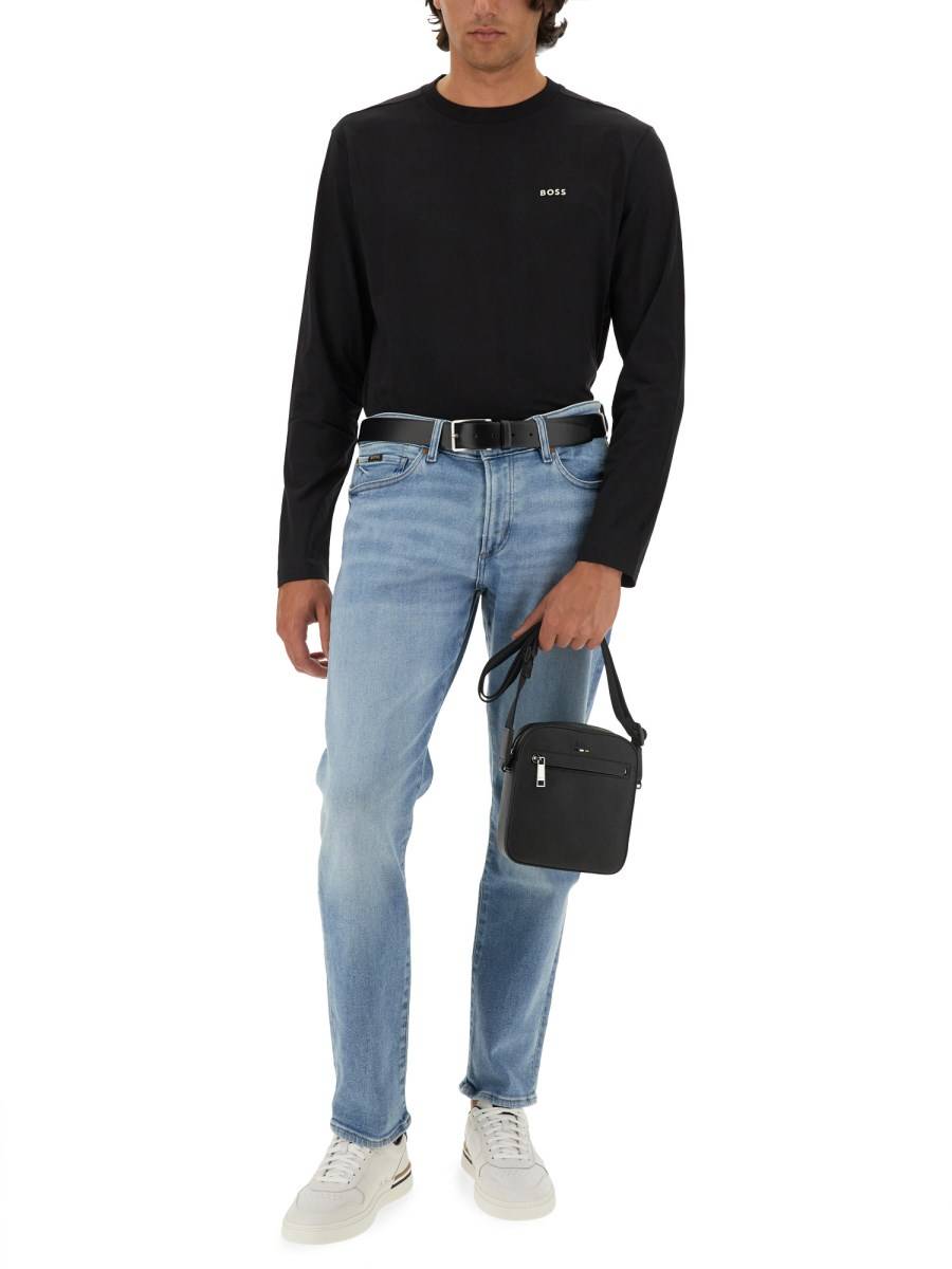 BOSS T-SHIRT IN JERSEY DI COTONE CON LOGO