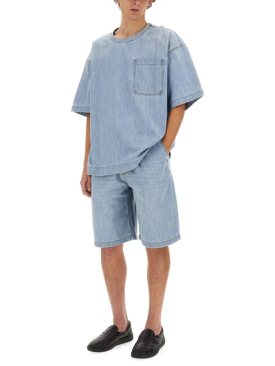 BOTTEGA VENETA BERMUDA IN DENIM