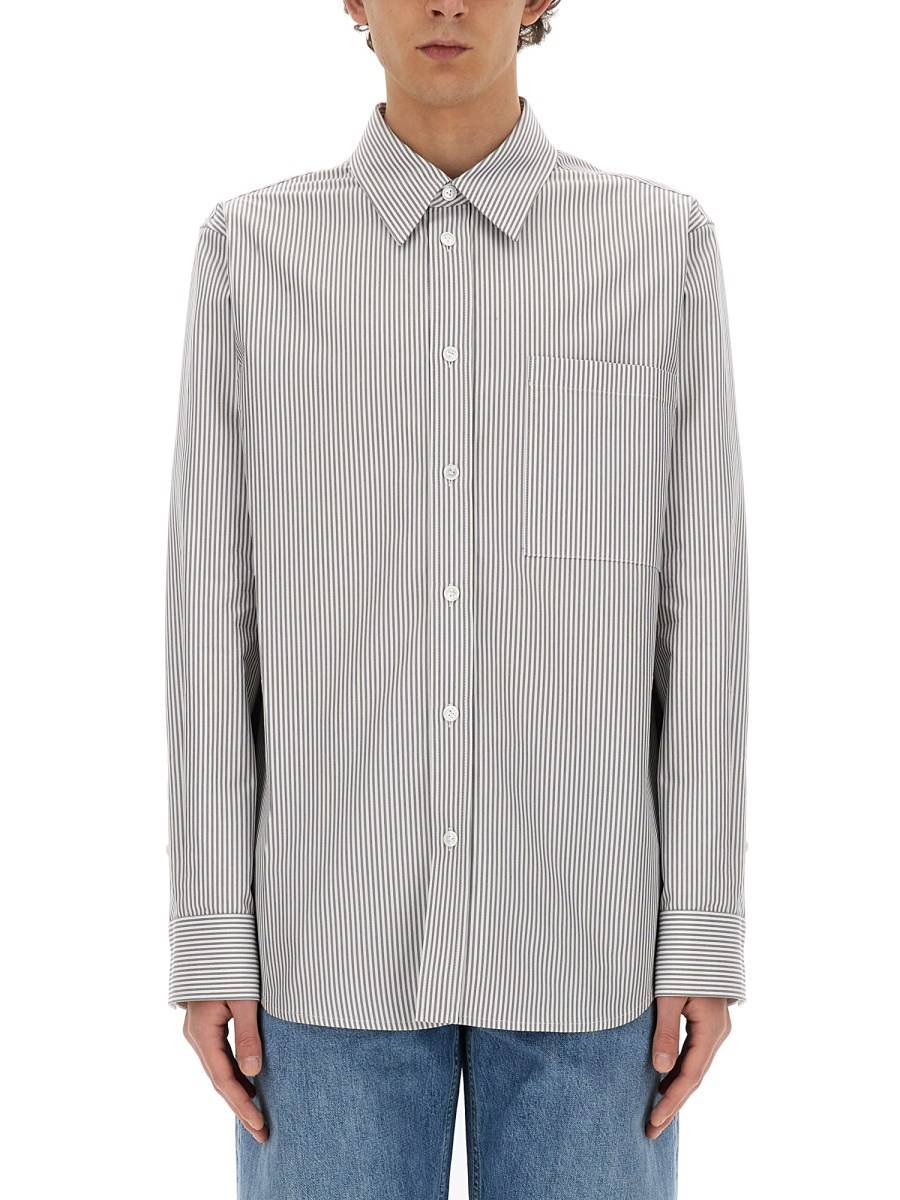 BOTTEGA VENETA CAMICIA IN COTONE A RIGHE