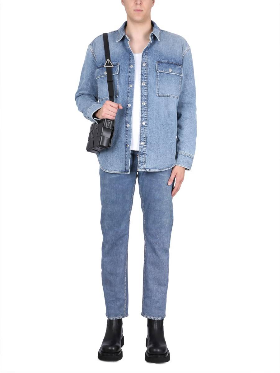 BOTTEGA VENETA CAMICIA IN DENIM DI COTONE