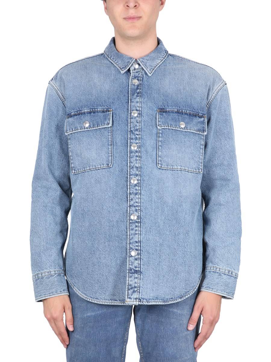 BOTTEGA VENETA CAMICIA IN DENIM DI COTONE