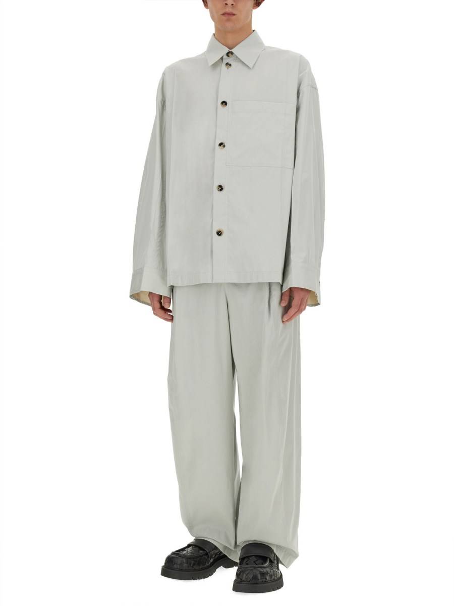 BOTTEGA VENETA CAMICIA IN SETA E COTONE
