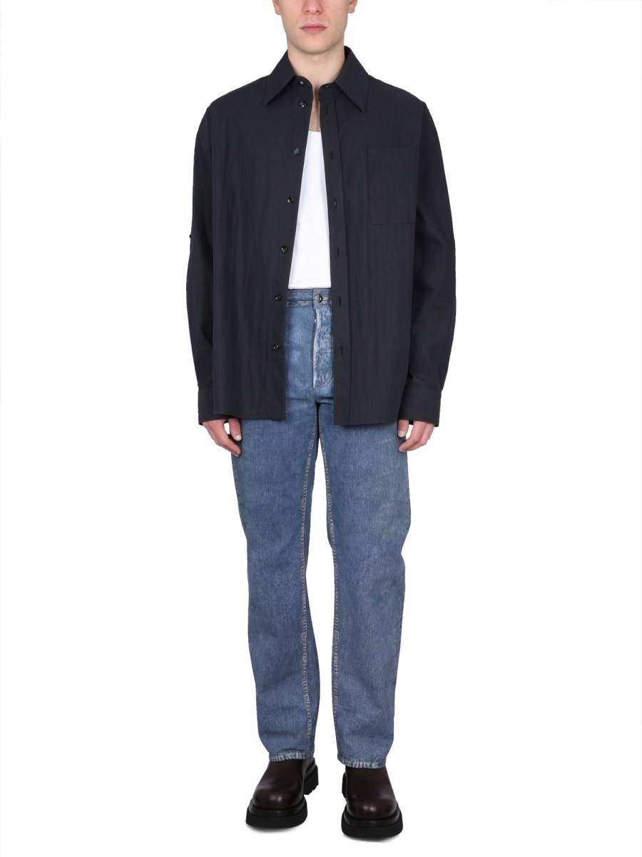 BOTTEGA VENETA CAMICIA IN TWILL DI COTONE