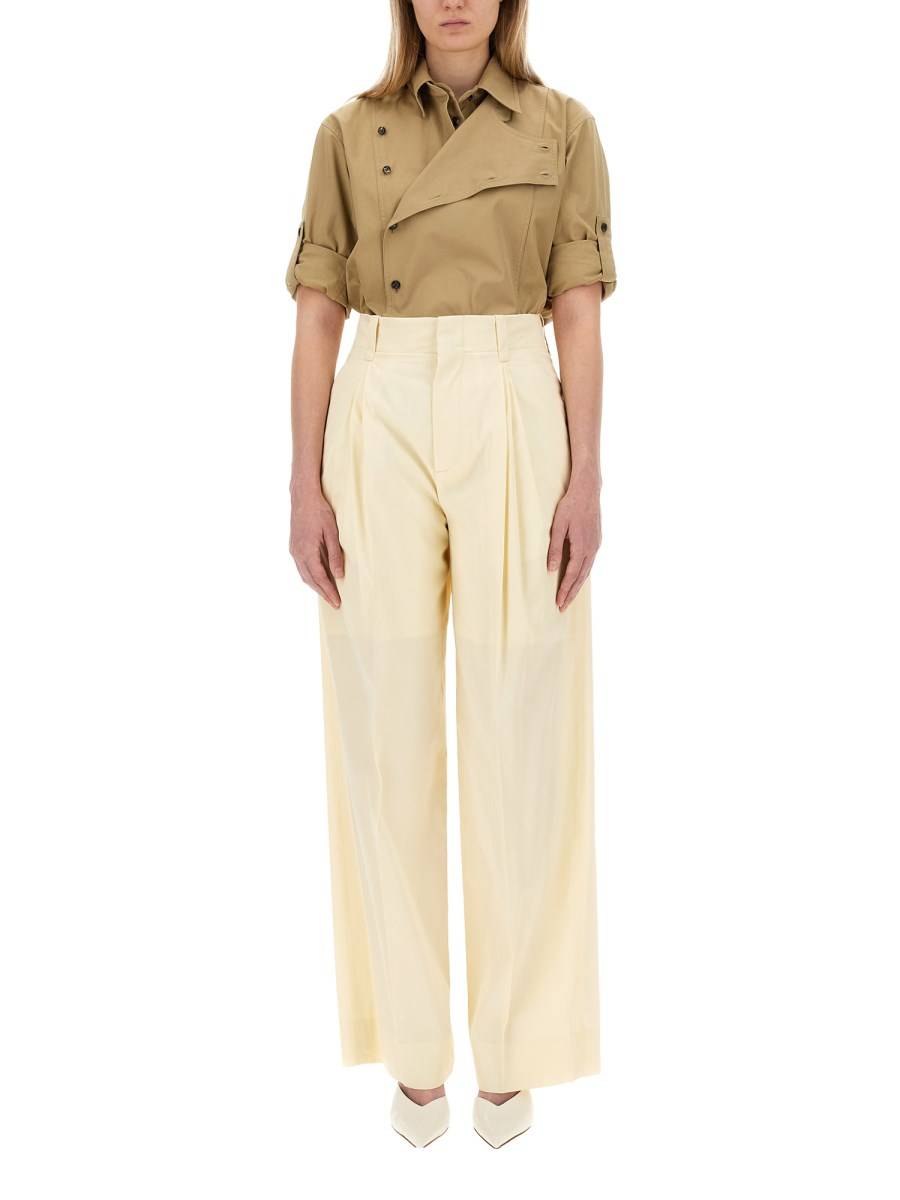 BOTTEGA VENETA CAMICIA IN TWILL DI COTONE LEGGERO