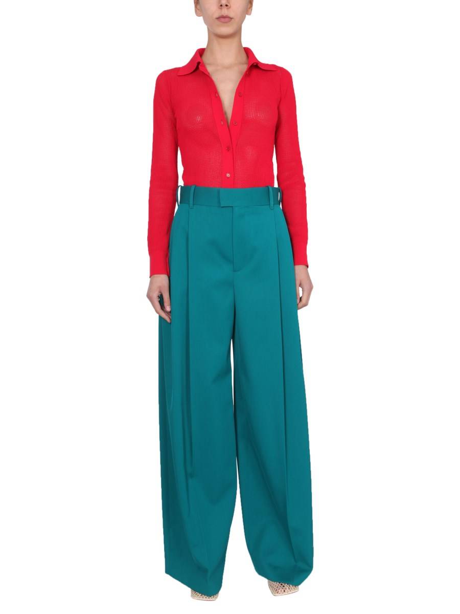 BOTTEGA VENETA CARDIGAN IN MESH DI COTONE TECNICO